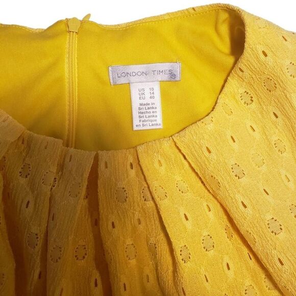 London Times Ethereal Euro Summer Resortwear A-Line Dress - Picture 8 of 10